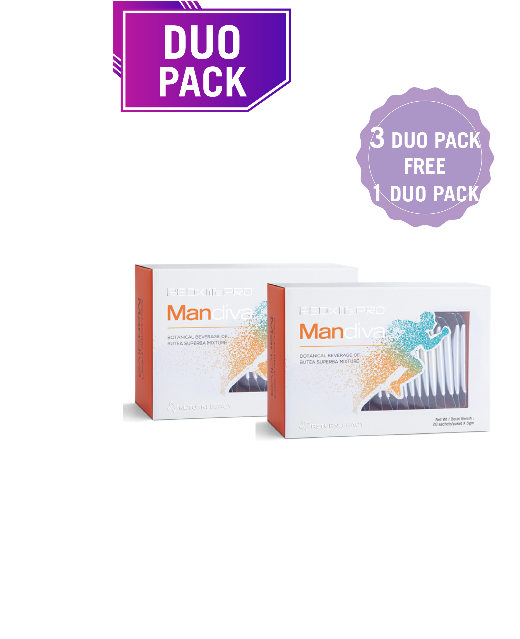 REOXlife PRO Mandiva DUO PACK (3 FREE 1)